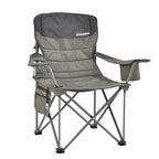 OUTSIDER Oversized Folding Camping Chair 300LB Capacity, Portable Outdoor Lawn Chairs with Ergonomic Lumbar Support, Cooler Bag, Cup Holder, Pockets, Headrest for Beach, Lawn, Hiking (Style-1, 1pc)