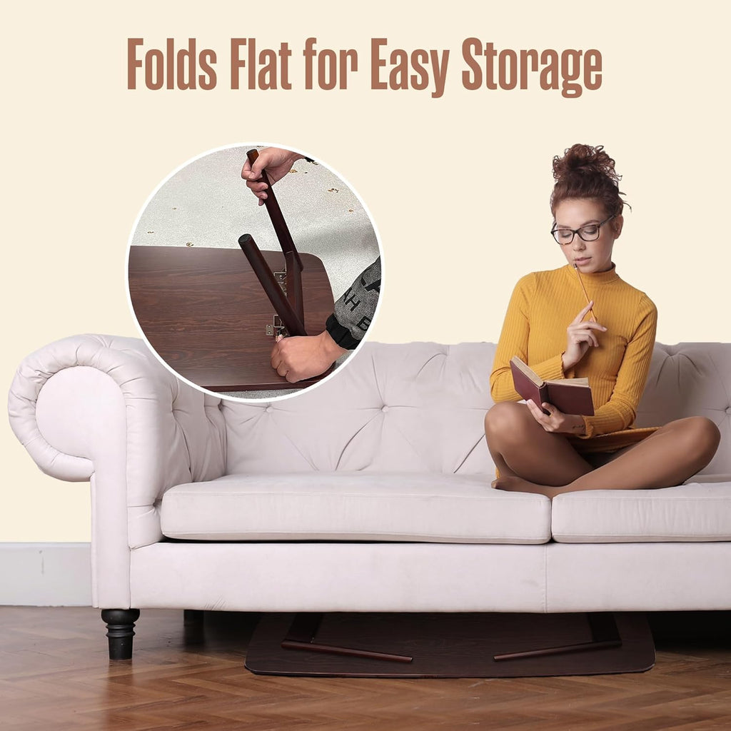 Houseables Japanese Floor Table, Folding Coffee Table, Japanese Desk, Sitting Desk for Floor, Low, Short, Picnic, Dining, Tea, Collapsible, Foldable, Portable, Small Spaces, Chabudai, 39”Lx20”Wx13”H